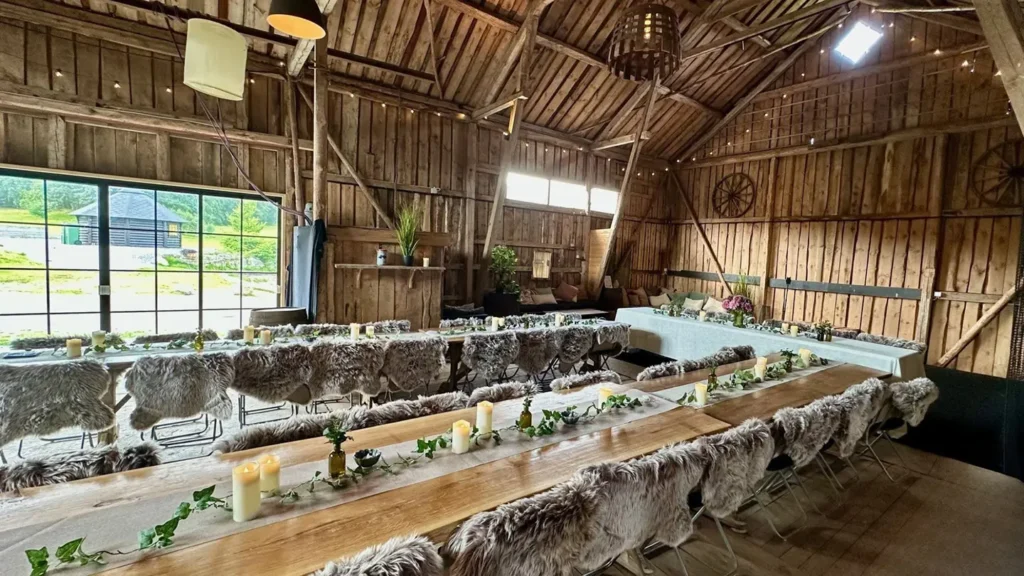 Ale Loge utanför Göteborg dukad för företagsevent!